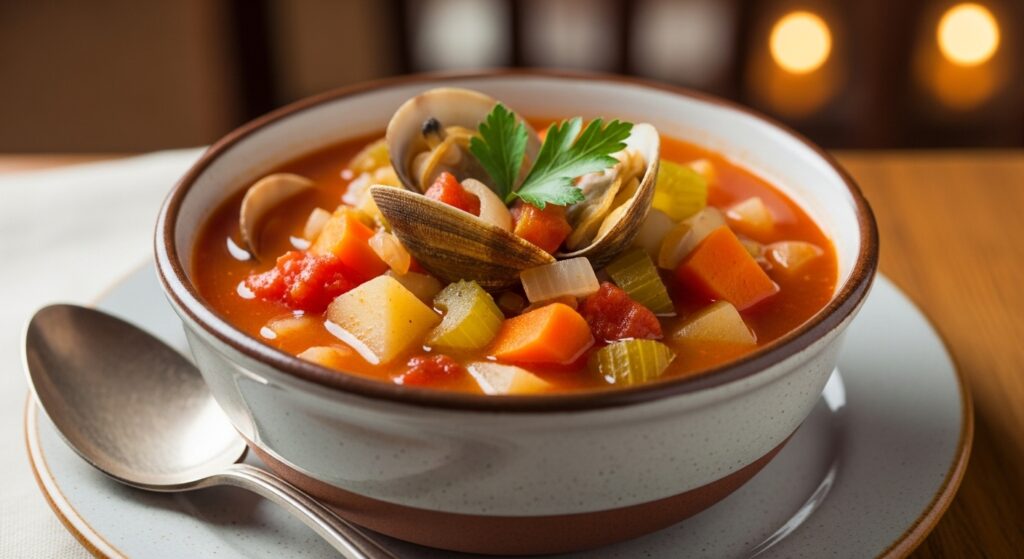 Manhattan clam chowder recipe